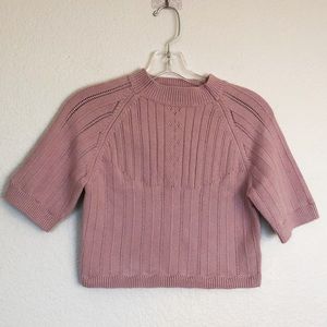 Intimately Free People Lavender Cropped Knit Top XL